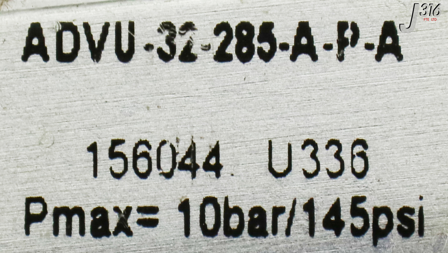 1567 FESTO COMPACT CYLINDER, PMAX=10BAR/145PSI ADVU-32-285-A-P-A